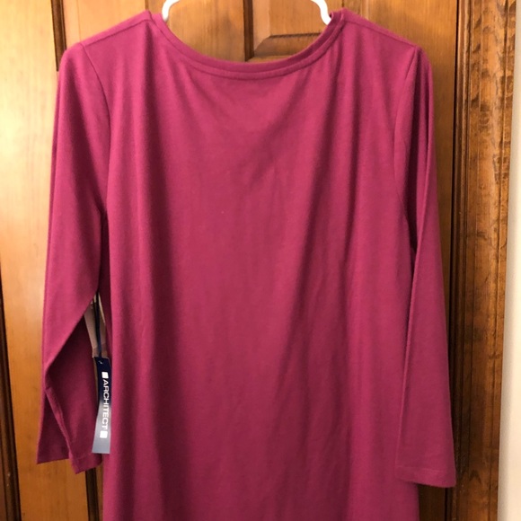 Women’s 3/4 length Fuchsia Tee - Picture 2 of 5